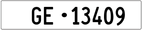 Truck License Plate